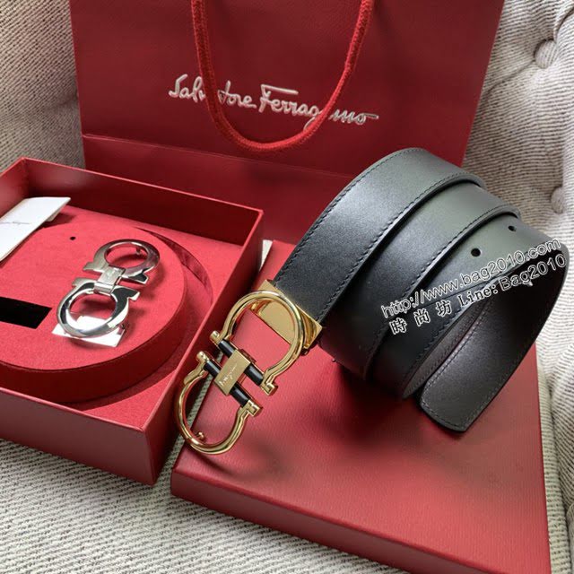 菲拉格慕男女士皮帶 Ferragamo雙扣高端禮盒腰帶  jjp2125